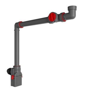 Santeg EZ Space 32 afvoer voor wastafel 32mm grijs