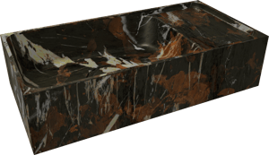 Balmani Dama lave-mains 42 x 21 cm marbre Portoro Gold