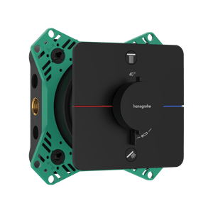 Hansgrohe Showerselect Comfort Q thermostat de douche encastré 2 évacuations noir mat