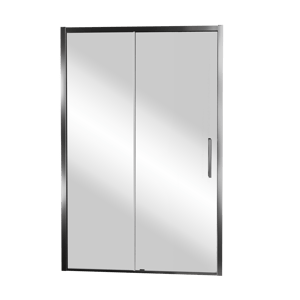 Balmani Senses Design douche schuifdeur links 160 cm x 210 cm Reflex spiegelglas, Chroom profielen, met coating