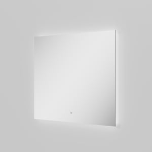 Luca Varess Luuno rechthoekige badkamerspiegel 90 x 75 cm met spiegelverlichting en anti-damp