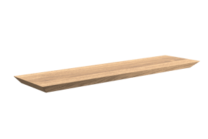 Balmani Mitra étagère murale placage chêne naturel 60 x 16 cm