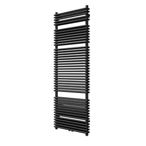 Vipera Alegria Doppelhandtuchheizkörper: 60 x 180 cm, Zentralheizung, Schwarz matt, Seiten- & Mittelanschluss, 2010W