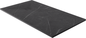 Luca Varess Suite douchebak 160 x 90 cm composietmarmer Marble Dark 