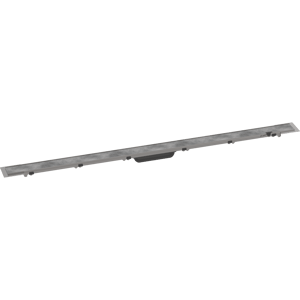 Hansgrohe RainDrain Rock kit de finition pour rigole de douche découpable 120cm RSV Look grille à carreler