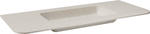Balmani Moon simple vasque Desert Pearl Terrazzo 130 x 55 cm