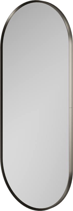 Balmani Auro miroir de toilette ovale Brushed GunMetal 35 x 80 cm