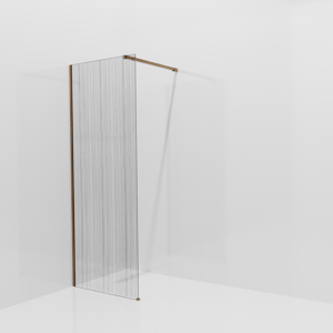 Balmani Modular inloopdouche: 80 x 200 cm, Mikado, Brushed Rosegold profielen
