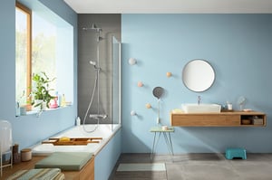 Hansgrohe Croma E280 regendoucheset met badkraan
