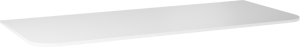 Balmani Moon tablette simple ou double Solid Surface blanc mat 130 x 55 cm