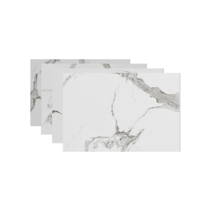Linie Fresco Wandfliesen (4 Fliesen) 90 x 60 cm, SPC, Marble White