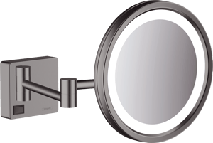 Hansgrohe AddStoris Kosmetikspiegel mit Vergrößerung Brushed Black Chrome