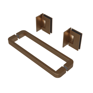 Balmani Modular douchedeur scharnieren en greep brushed rosegold