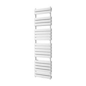 Vipera Vulcan dubbele handdoekradiator 50 x 183,5 cm centrale verwarming mat wit zij- en middenaansluiting 1.608W