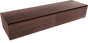 Balmani Mitra Elements meuble sous-lavabo suspendu 180 x 50 cm noyer Américain 2 tiroirs
