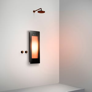 Sunshower One S Infrarot Flache Aufputz Befestigung black