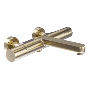 Blaufoss Apollo thermostatische kraan muurmontage opbouw badkraan Brushed Champagne Gold