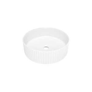 Luca Varess Verona vasque à poser porcelaine blanc mat rond Ø 36 cm