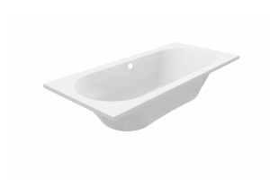 Luca Varess Rosala baignoire encastrable duo 180 x 80 cm acrylique blanc mat