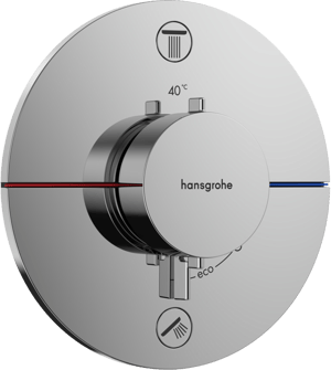 Hansgrohe Showerselect Comfort S Unterputz-Duschthermostat 2 Verbraucher Chrom glänzend