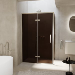 Balmani Senses Design Eckdusche mit Drehtür