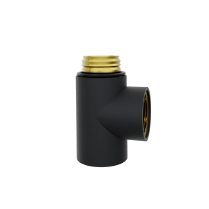Santeg connecteur en T pour chauffage central Dual Fuel G1/2" noir mat