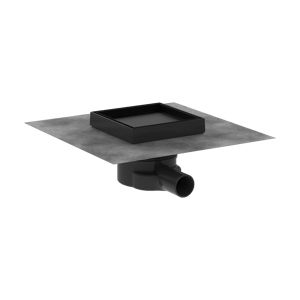 Hansgrohe RainDrain Point rigole de douche 15cm Noir Mat grille à carreler
