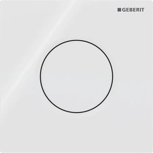 Type 01 bedieningspaneel Glanzend Wit voor Duofix inbouwelement voor urinoir
