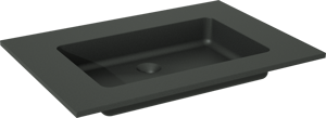 Storke Scuro vasque simple quartz mat 75 x 52 cm