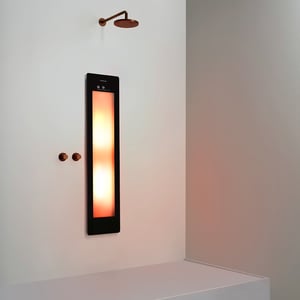 Sunshower One M Infrarot Unterputz black