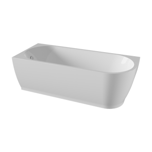 Linie Paulo 1-Personen-Eckbadewanne: links, 170 x 70 cm, Acryl, Weiß matt