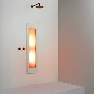 Sunshower One M Infrarot Unterputz sand white