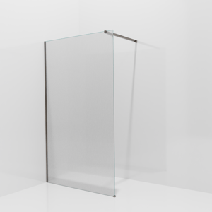 Balmani Modular Walk-In Dusche: 120 x 200 cm, Ribs, inklusive Coating, Profil Brushed GunMetal