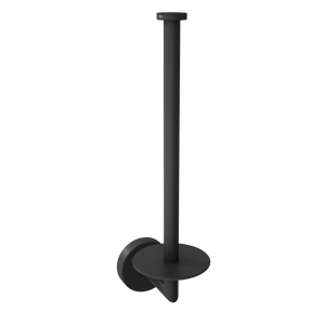 Blaufoss Harmony Reserve-WC-Rollen-Halter, schwarz matt