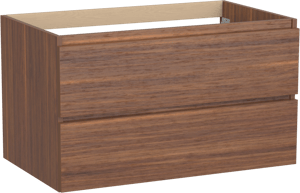 Balmani Lucida meuble sous-vasque suspendu 90 x 55 cm noyer Américain 2 tiroirs