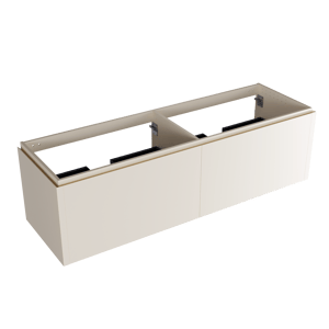 Balmani Eclips zwevende wastafelonderkast 180 x 55 cm Sandbeige 4 lades