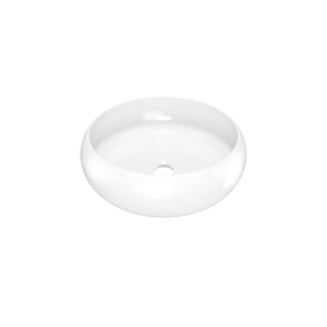 Luca Varess Vita vasque à poser porcelaine Blanc Brillant rond Ø 36 cm