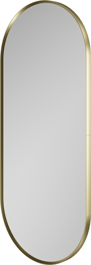 Balmani Auro ovale toiletspiegel Brushed Champagne Gold 35 x 80 cm