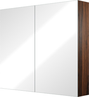 Linie Montro spiegelkast 90 x 75 cm notenhout