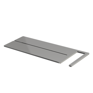 Blaufoss Finn porte-savon pour douche chrome 44 x 15 cm