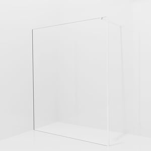 Balmani Modular douche à l'italienne avec paroi latérale fixe: 170 x 200 cm, Verre transparent, avec coating, Profil Chrome brillant