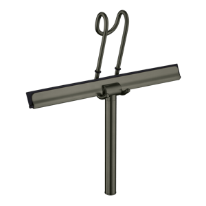 Blaufoss raclette de douche Brushed GunMetal avec système de suspension sur paroi de douche