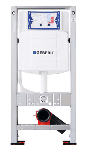 Geberit Sigma réservoir de chasse encastré UP320 avec cadre Burda, tapis d'isolation et adaptateur 110-90