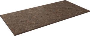 Balmani Stretto Einzel- oder Doppelwaschtischplatte, Marmor Dark Emperador, 120 x 55 cm