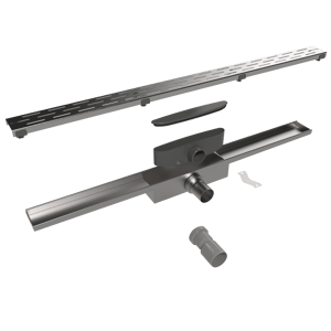 Easy Drain Compact douchegoot 70cm Brushed Stainless Steel