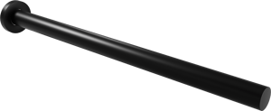 Blaufoss Noma Tube enkele handdoekhouder Mat Zwart 41 cm