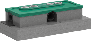 Hansgrohe uBox Flat installatieset voor douchegoten voor Raindrain Flex