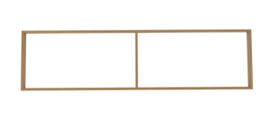 Balmani Legno sokkel voor wastafelonderkast verweerde eik 180 x 52,5 cm