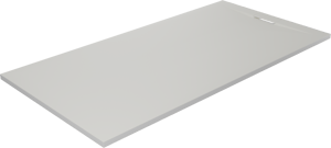 Luca Varess Fusion receveur de douche 160 x 80 cm marbre composite blanc mat