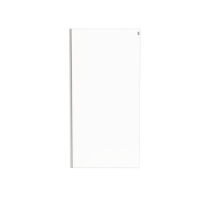 Luca Varess Boltano panneau latéral 100 cm verre transparent chrome profil